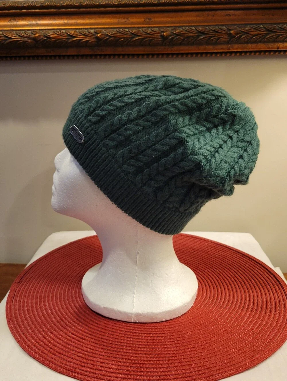 🌿EUC~Duluth Trading Co Teal Cable Knit Beanie